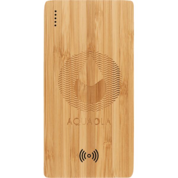 Plank 5000 mAh Bamboo Wireless Power Bank Thumbnail